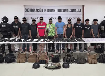 Caen 10 del Cártel de Sinaloa, 7 son colombianos, en Sinaloa Caen 10 del Cártel de Sinaloa, 7 son colombianos, en Sinaloa