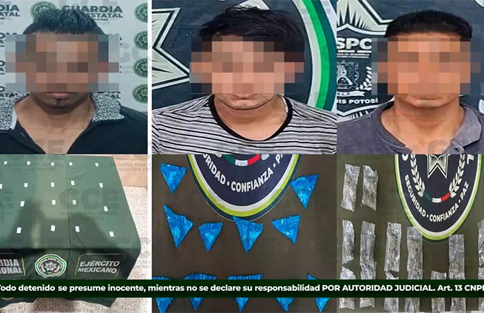 Detienen a tres supuestos "narcos" en operativos
