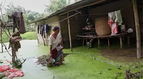 Las lluvias devastan el noreste de India
