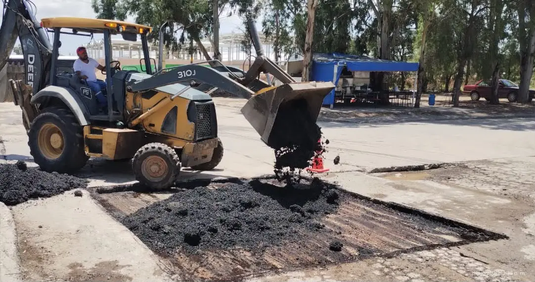 Bacheo urgente en la Zona Industrial