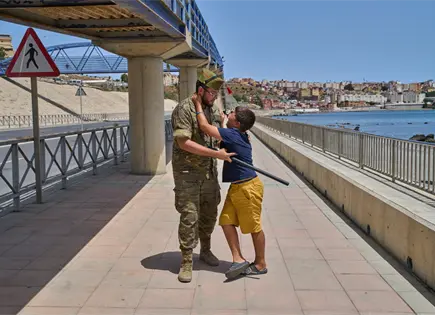 Marruecos refuerza seguridad en frontera con Ceuta ante nuevos llamados Marruecos refuerza seguridad en frontera con Ceuta ante nuevos llamados
