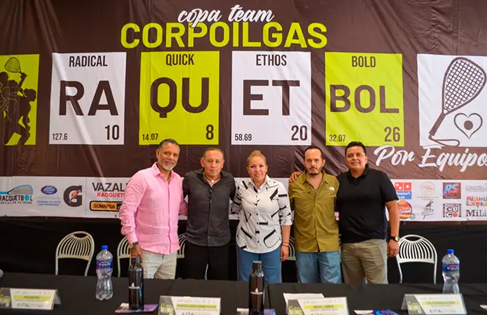 Presentan e inicia la Copa Corpoilgas de Raquetbol