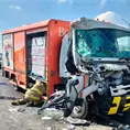Quedó prensado al impactarse contra un tráiler Quedó prensado al impactarse contra un tráiler