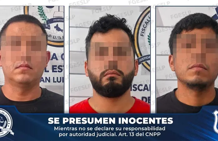 Decretan prisión preventiva a trío de asaltantes