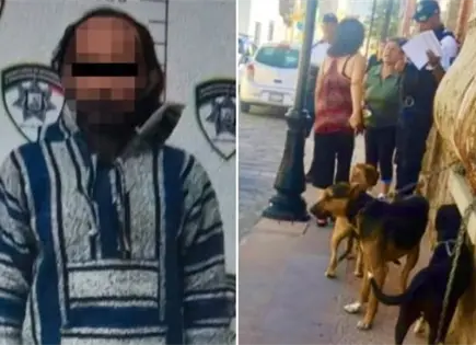 Detiene a hombre por maltrato animal; rescatan a cinco perros Detiene a hombre por maltrato animal; rescatan a cinco perros