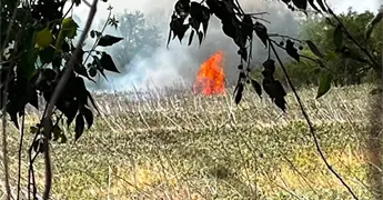 Hombres provocan incendio 