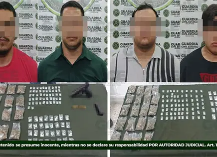 Incautan casi 100 dosis de drogas  a maleantes 
