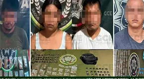 Atrapan en la Huasteca a cuatro narcomenudistas