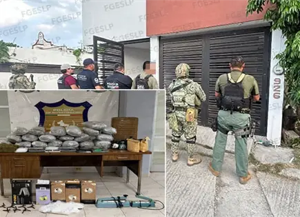 Incautan 30 kilos de marihuana en cateo Incautan 30 kilos de marihuana en cateo