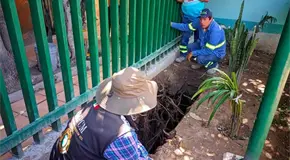 Surge socavón en albergue de Clínica IMSS 14