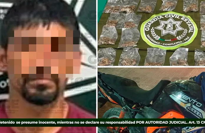 Cae en Rioverde un presunto narcomenudista