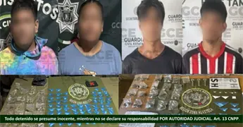 Caen cuatro con distintas drogas en la Huasteca