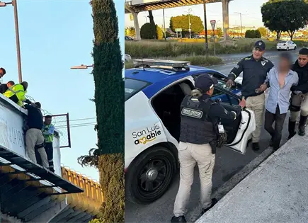 Rescatan a hombre en crisis sobre puente de la Carretera 57