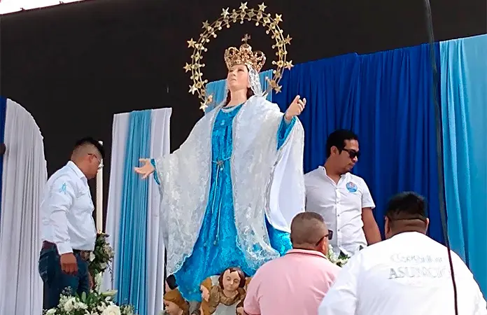 Terminan fiestas patronales de Virgen de la Asunción