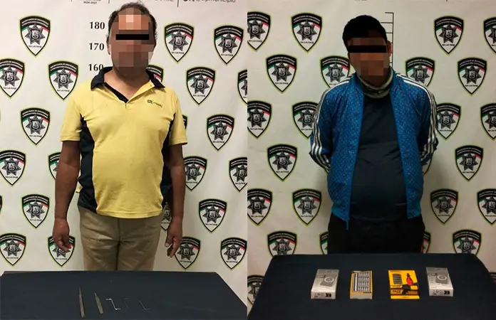 Agarran a un par de maleantes en el Centro