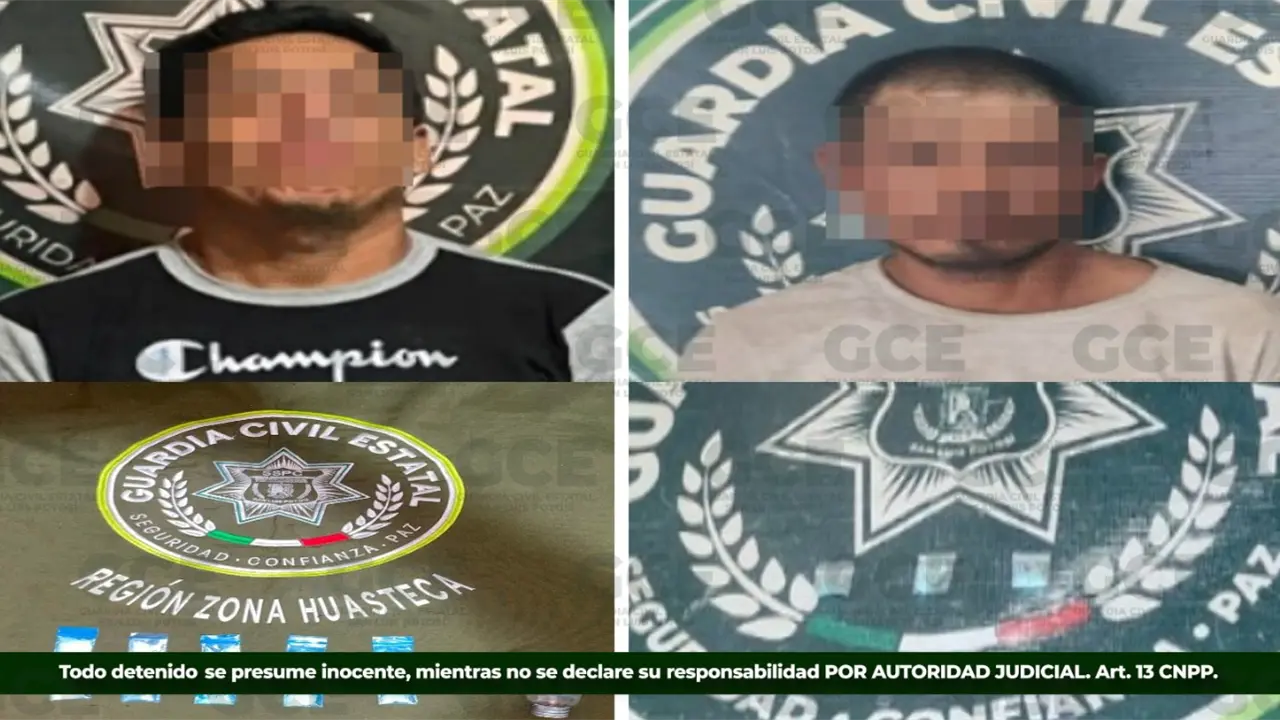Detienen a dos con presunto cristal en Axtla y Cárdenas