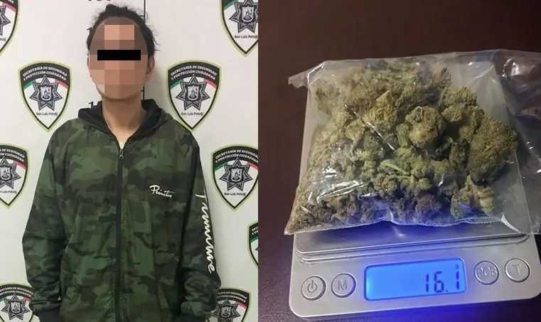 Detienen a dos hombres con marihuana en la capital