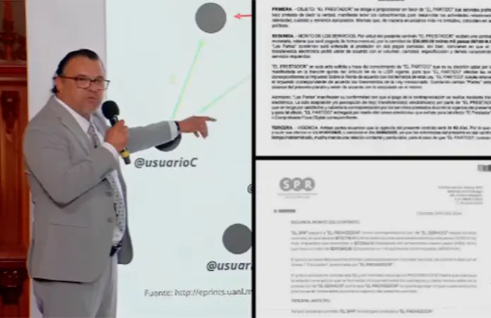 Carlos Augusto Jiménez cobró 445 mil pesos en contratos con Morena y SPR
