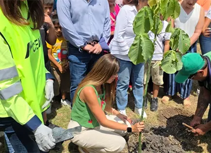 Ruth González sugirió que Valles debe vestirse de verde, en evento de reforestación Ruth González sugirió que Valles debe vestirse de verde, en evento de reforestación
