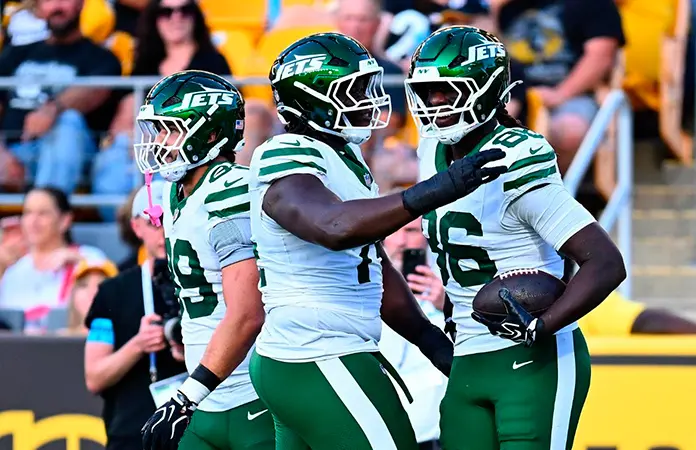 Los Jets "funden" 17-0 a los Steelers