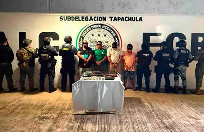 Operativos en Chiapas arrojan nueve detenidos