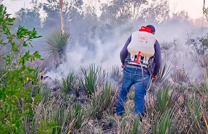 PC sofoca incendio en la comunidad Buena Vista