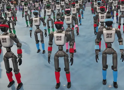 Robots humanoides chinos rompen r&eacute;cords en Juegos Mundiales de Beijing