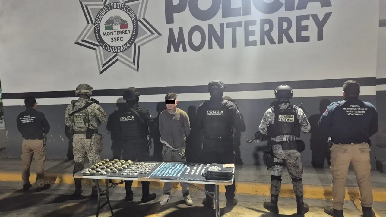 Cae potosino con 196 dosis; lo ligan a violencia en bares de Monterrey