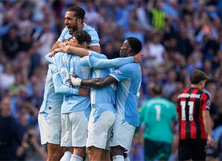 Maresca celebra su primera victoria como t&eacute;cnico del Manchester City