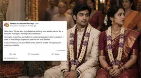 "Matrimonios lavanda": la salida clandestina para j&oacute;venes LGBT+ en India