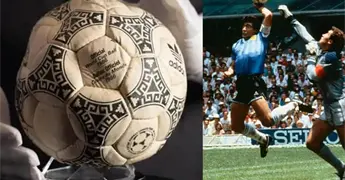 Subastan bal&oacute;n de la &acute;Mano de Dios&acute;
