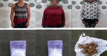 Sorprenden a siete consumiendo en la calle