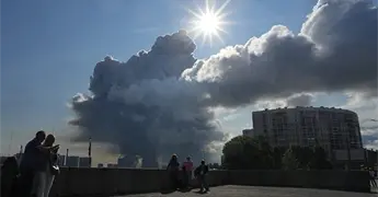 Ucrania destruye almac&eacute;n en Rusia