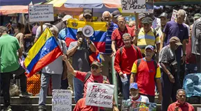 Chavistas rechazan imperialismo de EU en Venezuela