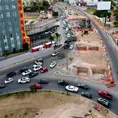 Por obras colapsa Glorieta de la Familia Por obras colapsa Glorieta de la Familia