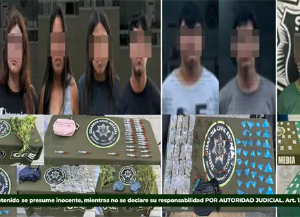 Tres mujeres, entre ocho detenidos con droga en Valles y Rioverde