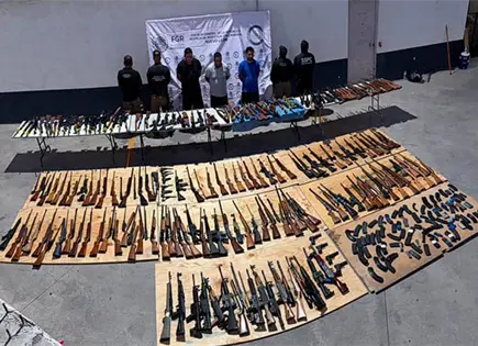 Decomisan más de 200 armas en NL Decomisan más de 200 armas en NL