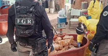 Desmantelan narcolaboratorio en Santa Mar&iacute;a del R&iacute;o