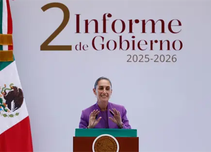 Sheinbaum rinde Segundo Informe de Gobierno con &eacute;nfasis en justicia