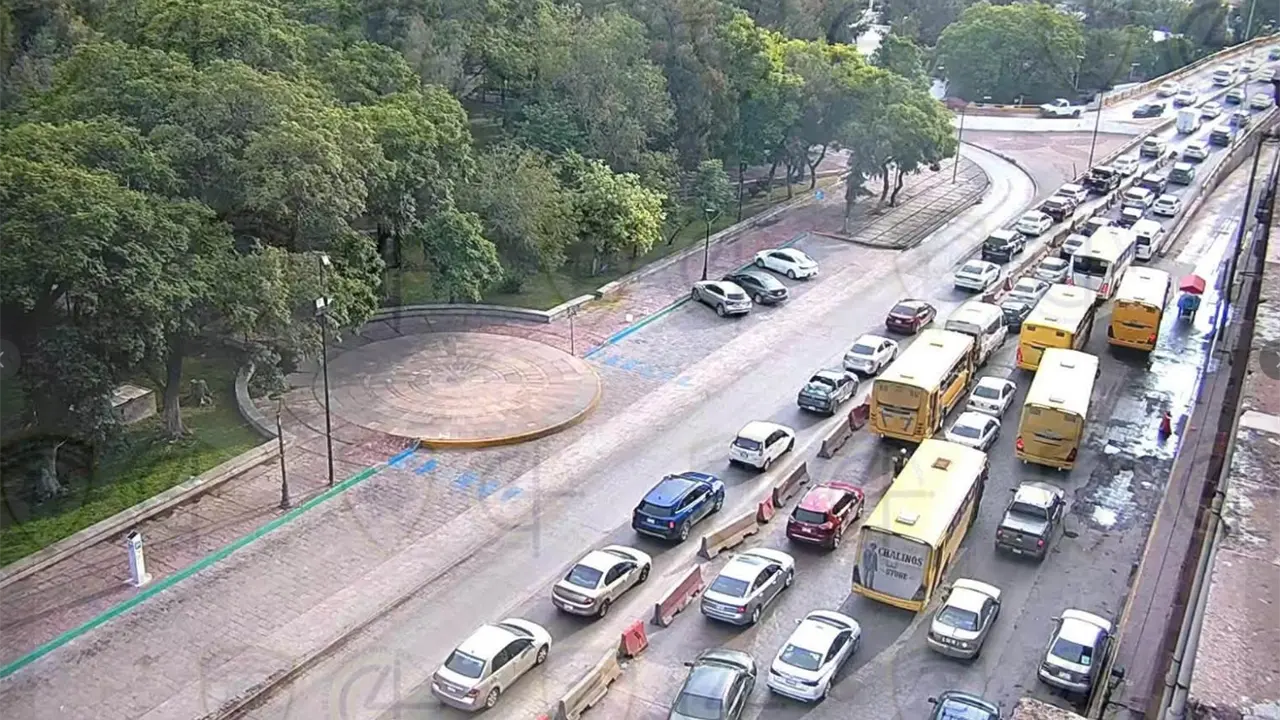 Reportan tráfico pesado en el centro y norte de la capital