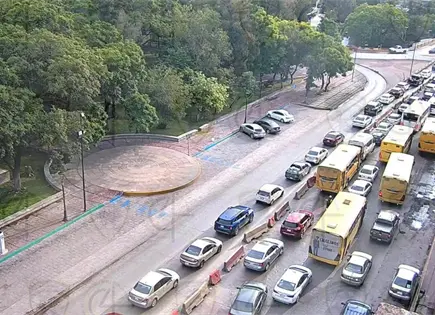 Reportan tráfico pesado en el centro y norte de la capital Reportan tráfico pesado en el centro y norte de la capital
