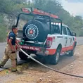 Se incendia basurero en El Sermón; fuego se propaga al cerro