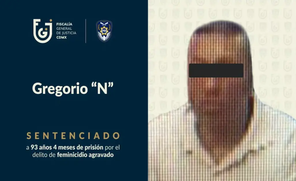 Sentencian a feminicida de pareja en Tláhuac a 93 años de prisión