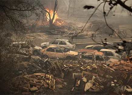 Argelinos luchan vs incendios mortales