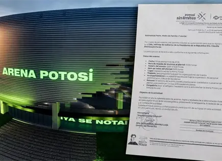 Llenarán Arena Potosí con estudiantes para informe de Sheinbaum Llenarán Arena Potosí con estudiantes para informe de Sheinbaum