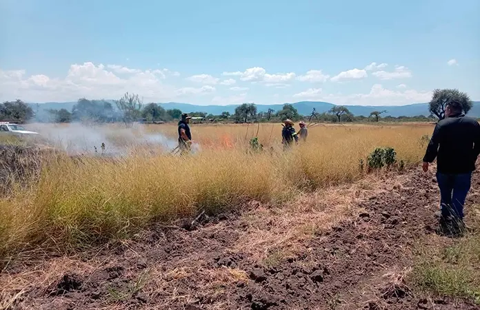 Quema de basura provoca incendio