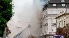 Dron ruso impacta sede de seguridad