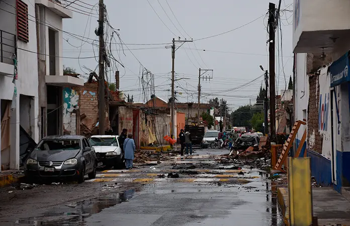 Usaron 200 kilos de explosivos de minas en ataque