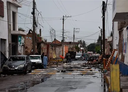 Usaron 200 kilos de explosivos de minas en ataque Usaron 200 kilos de explosivos de minas en ataque