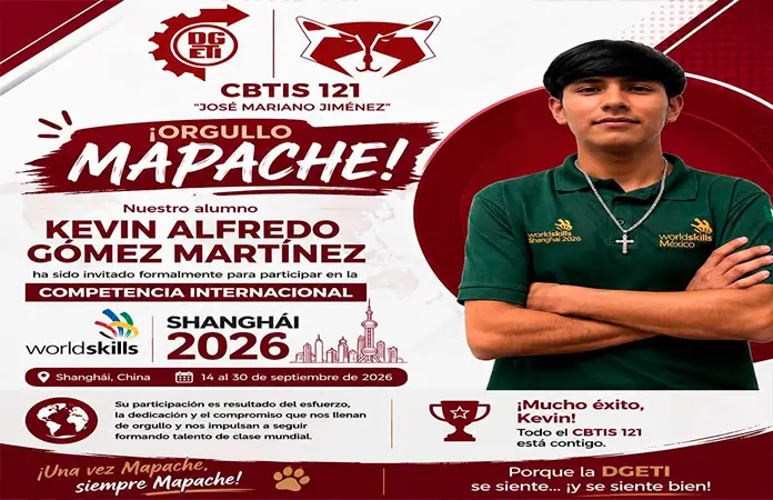 Estudiante potosino representará a México en Shanghái, China